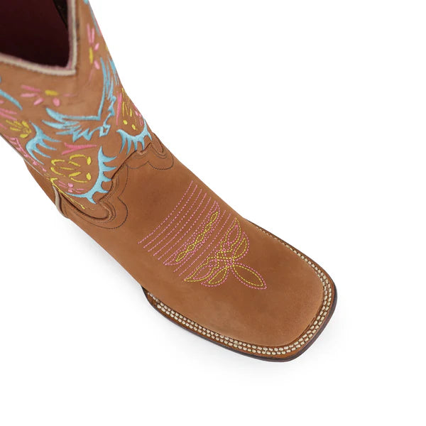 Bota Vaquera Para Dama De Piel Modelo Euforia