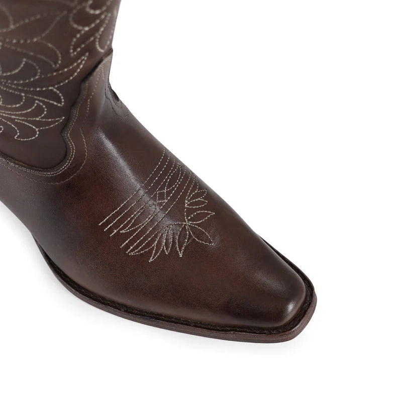 Bota vaquera para dama de piel modelo Samantha