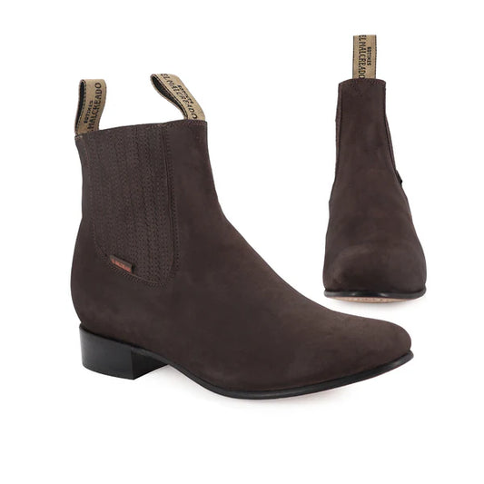 Botín Charro Choco Nobuck