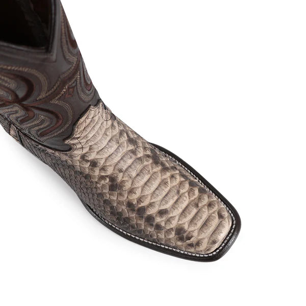 Bota Vaquera Dubai Pitón Taupe