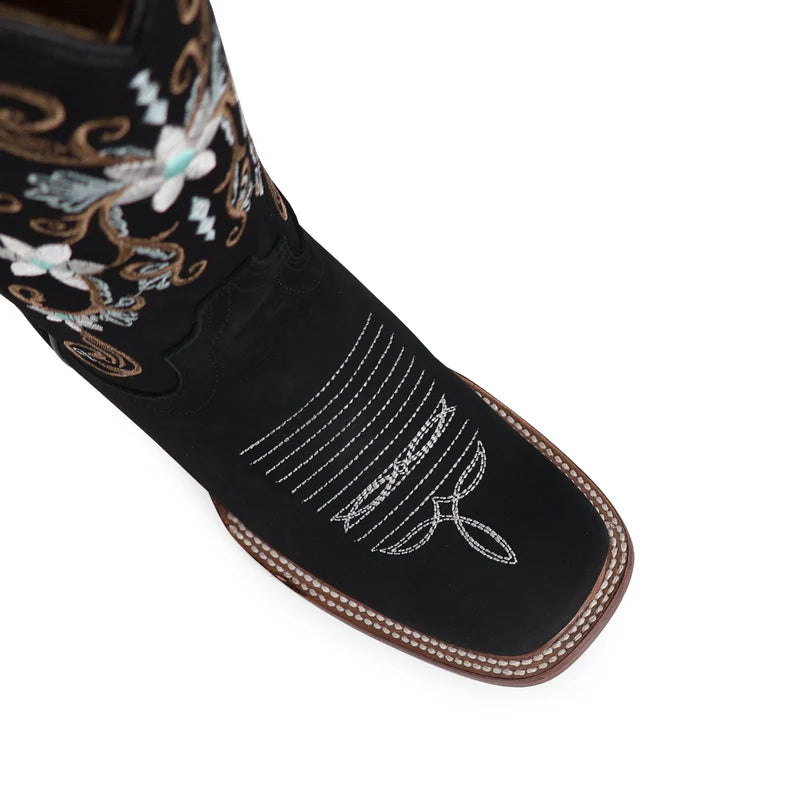 Bota vaquera para dama de piel modelo Cristal