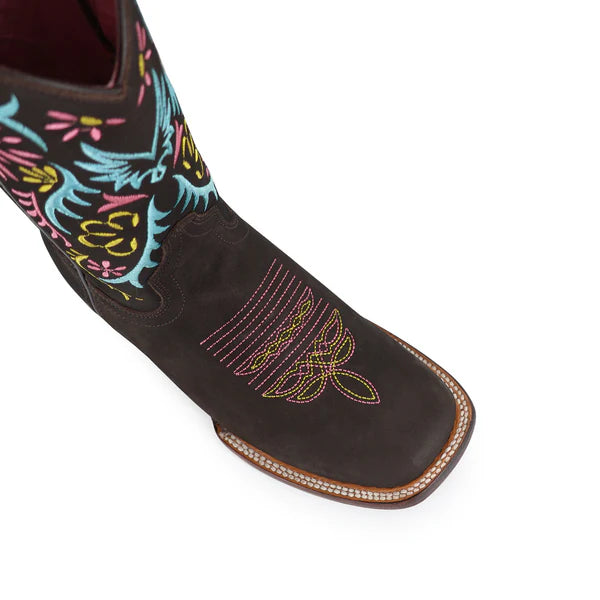 Bota Vaquera Para Dama De Piel Modelo Euforia