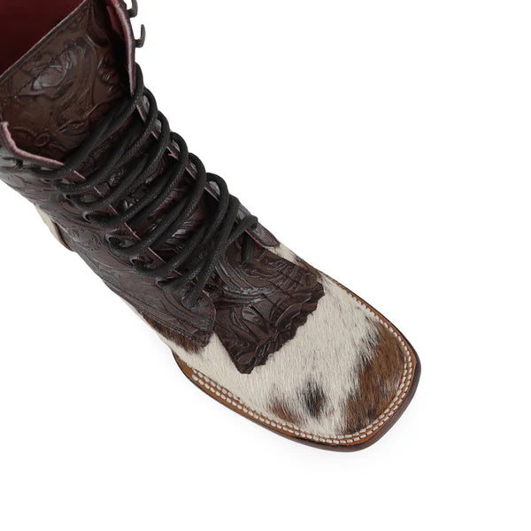 Bota Vaquera Para Dama de Piel Modelo Macarena