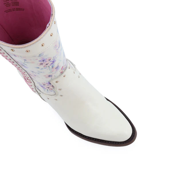 Botin Vaquero Para Dama de Piel Modelo Abril