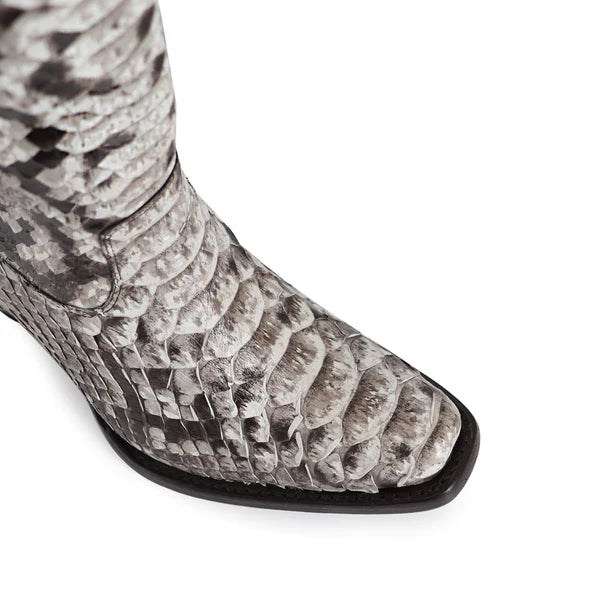 Bota vaquera para dama de piel piton natural modelo Bandida