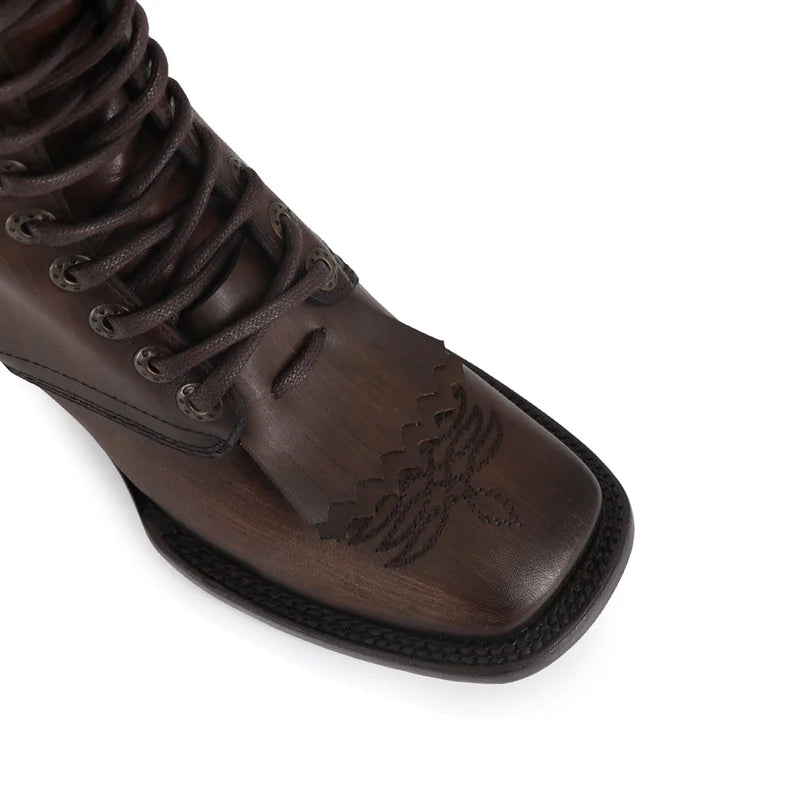 Bota vaquera para dama de piel modelo Sierra