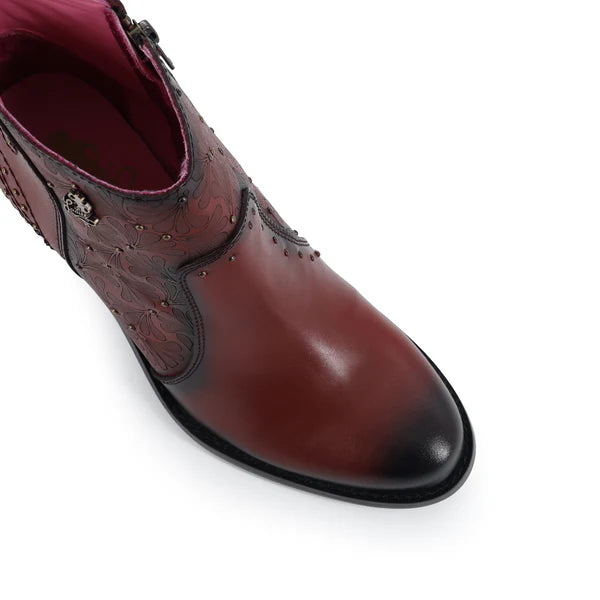 Botin Vaquero Para Dama de Piel Modelo Orlando