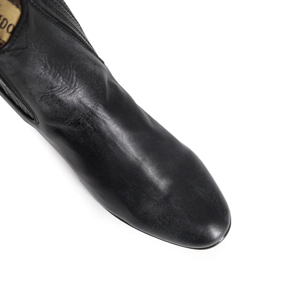 Botín Charro Negro Atanado