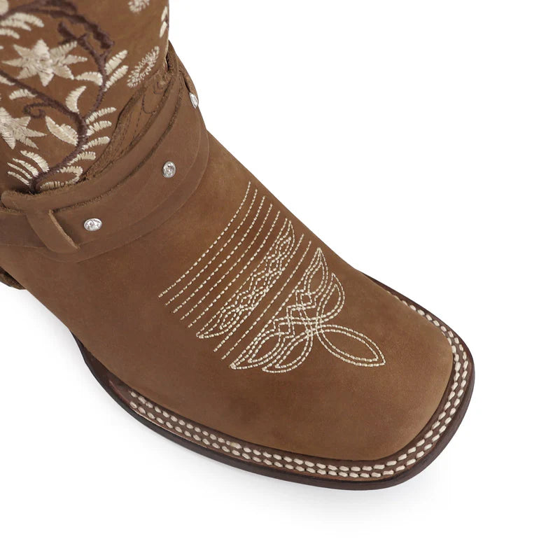 Bota vaquera para dama de piel modelo Famosa