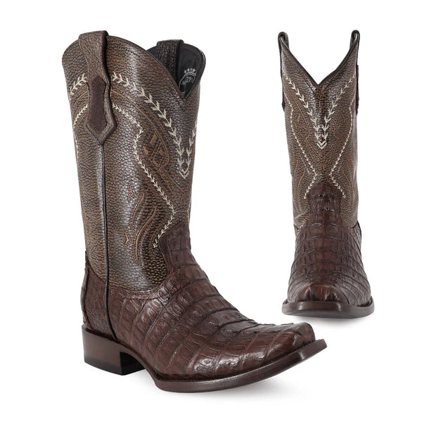 Bota Vaquera Dubai Cocodrilo Cola Cafe