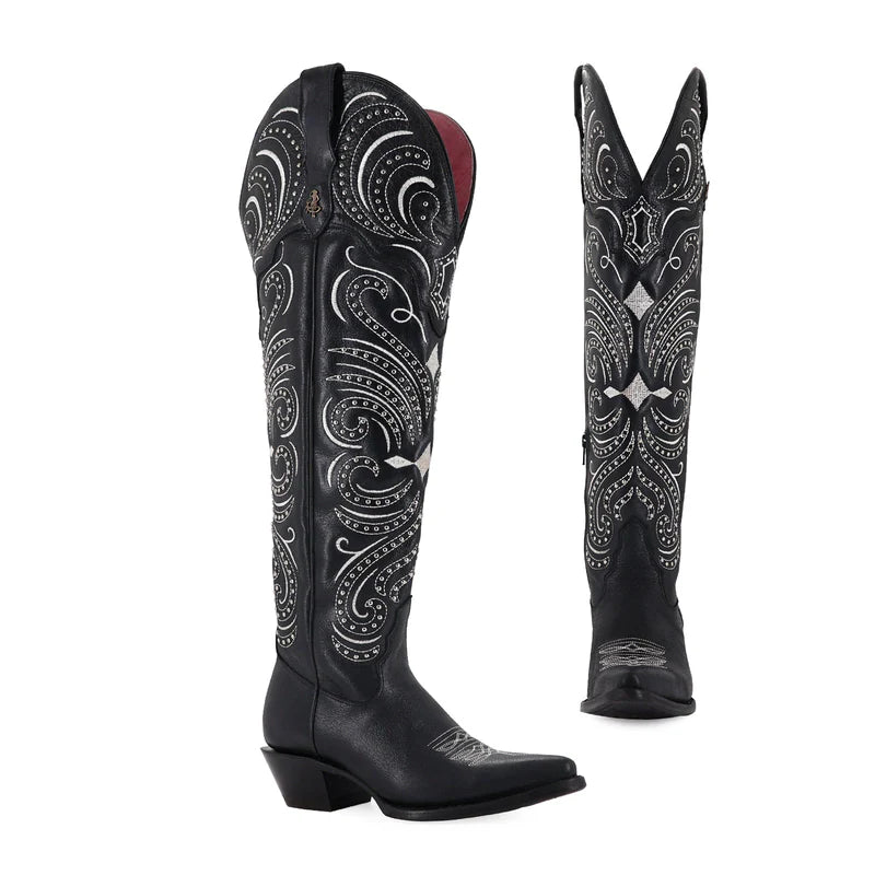 Bota vaquera para dama de piel modelo Alaska