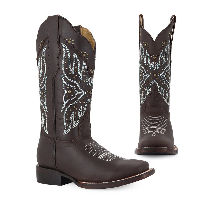 Bota vaquera para dama de piel modelo Maddy