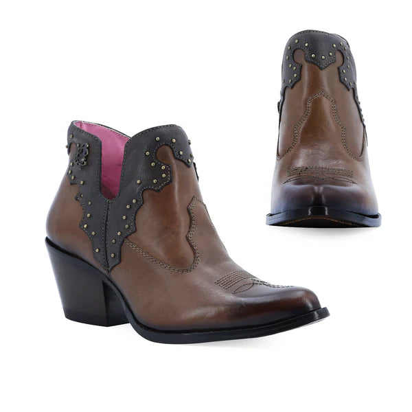 Botin Casual Para Dama de Piel Modelo Boston