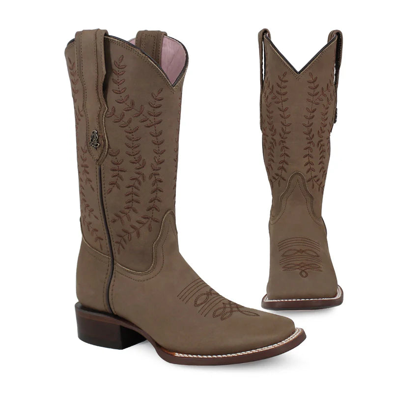 Bota vaquera para dama de piel modelo Orgullosa