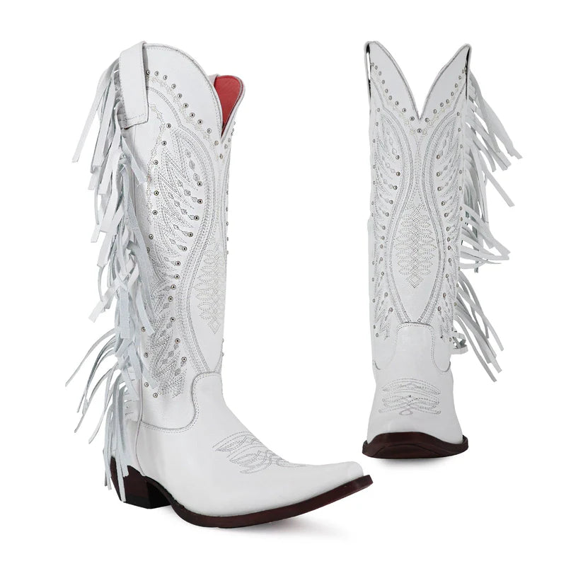 Bota vaquera para dama de piel modelo Diva