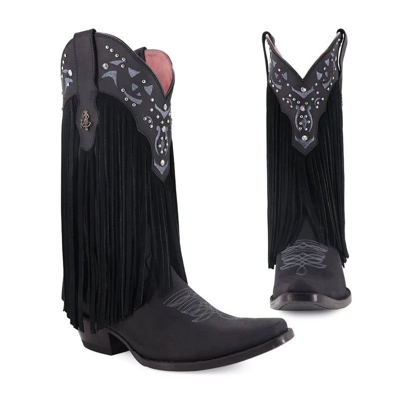 Bota vaquera para dama de piel modelo Forajida