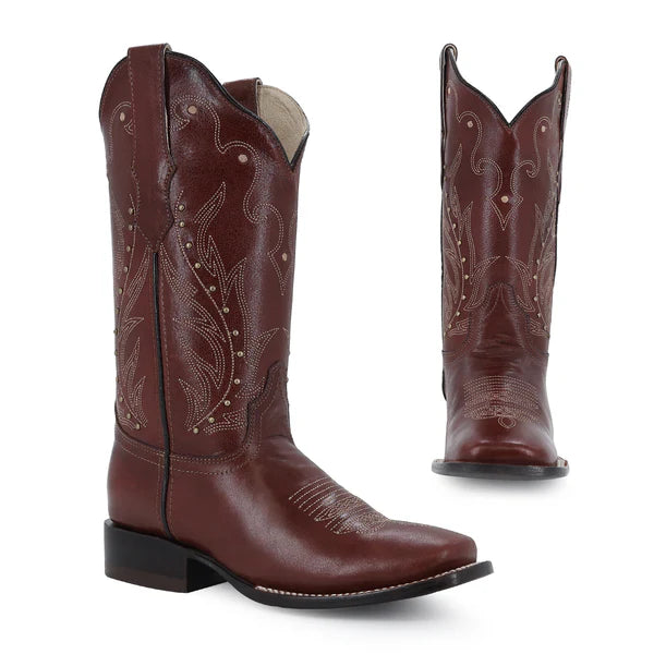 Bota vaquera para dama de piel modelo Cayena