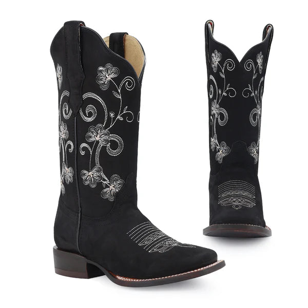 Bota vaquera para dama de piel modelo Castilla