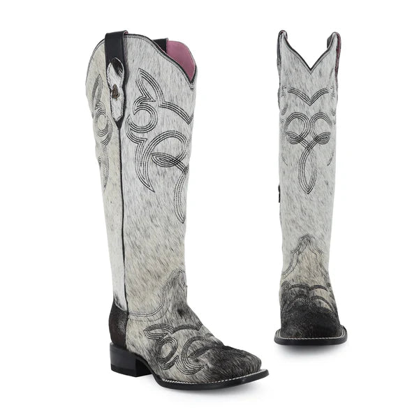 Bota vaquera para dama de piel modelo Alma