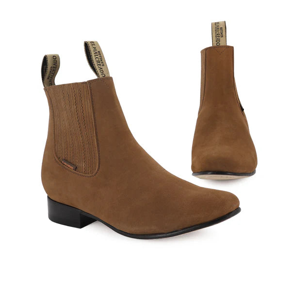 Botín Charro Topo Nobuck