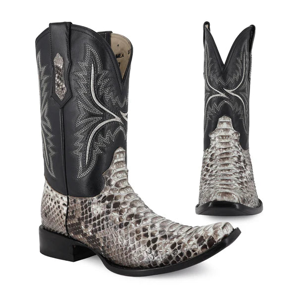 Bota Vaquera Dubai Pitón Natural