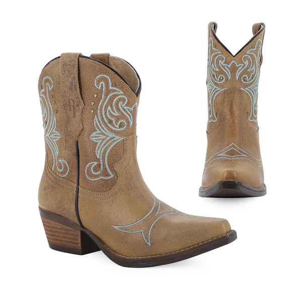 Botin vaquero para dama de piel modelo Wish