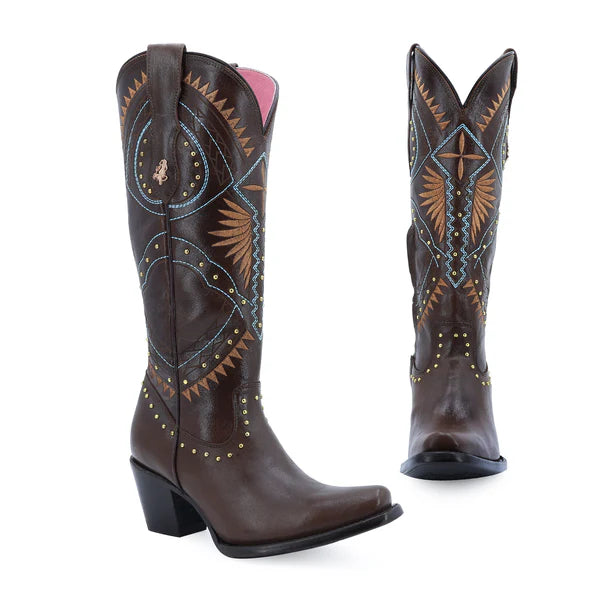 Bota vaquera para dama de piel modelo Cheyenne