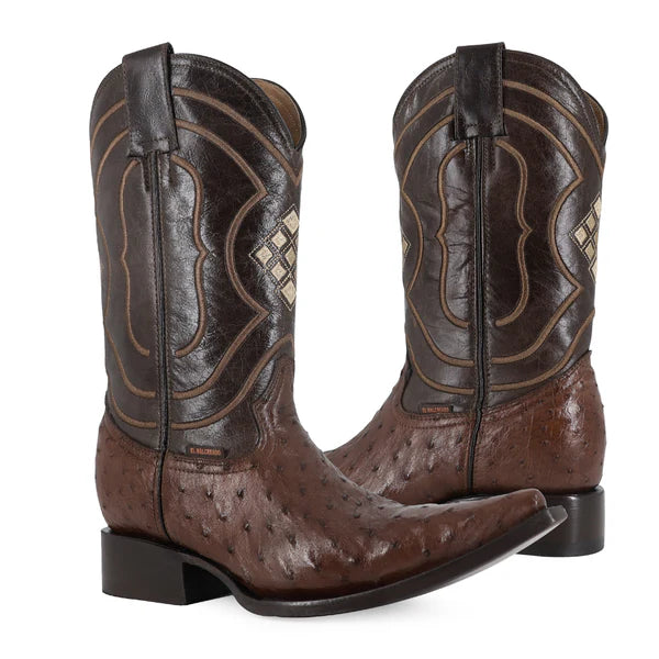 Bota Vaquera Chihuahua Avestruz Cafe