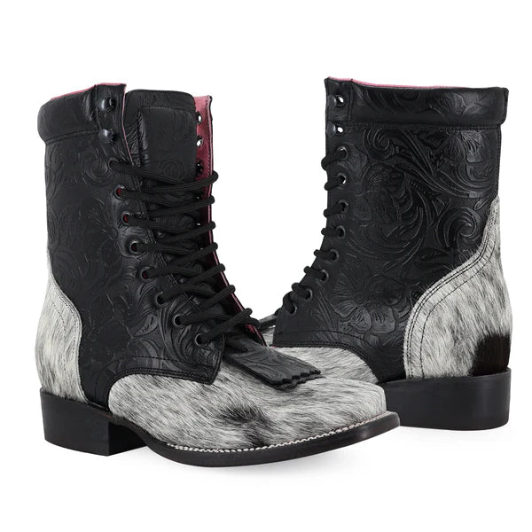 Bota Vaquera Para Dama de Piel Modelo Macarena