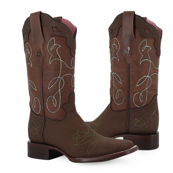 Bota vaquera para dama de piel modelo Palmira