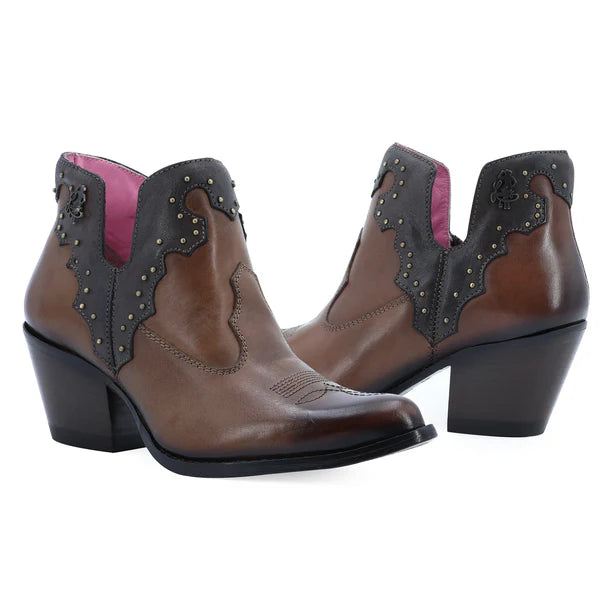 Botin Casual Para Dama de Piel Modelo Boston