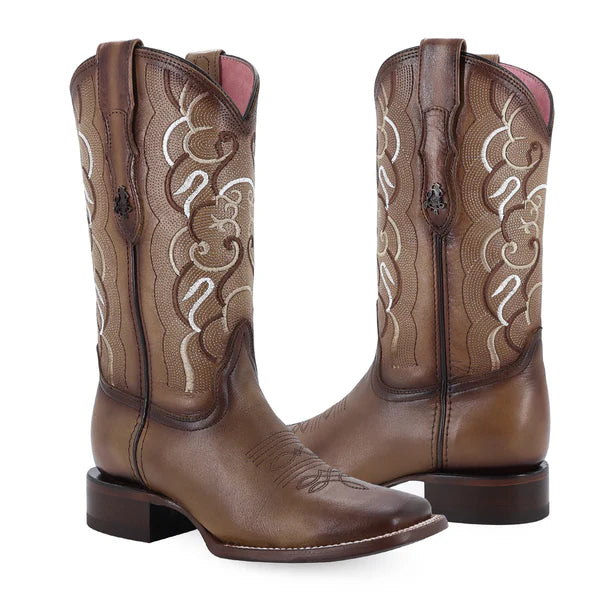 Bota vaquera para dama de piel modelo Milenia