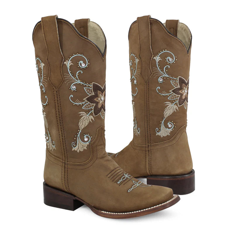 Bota vaquera para dama de piel modelo Especial