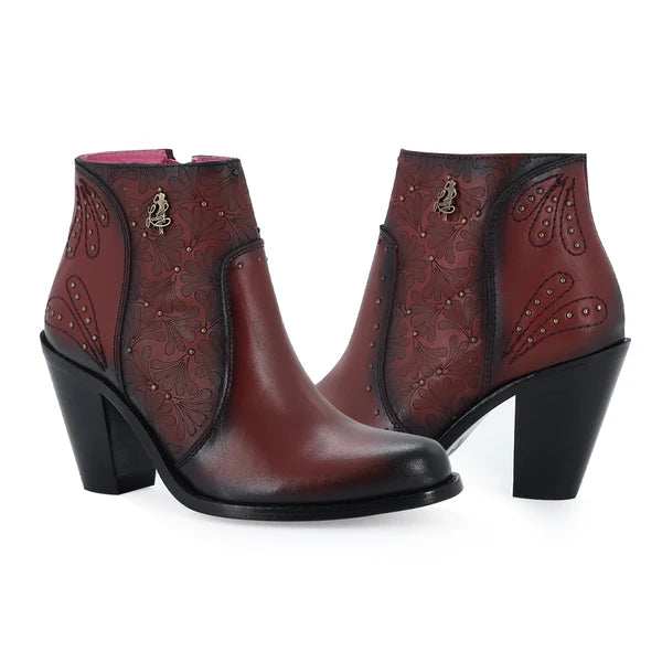 Botin Vaquero Para Dama de Piel Modelo Orlando