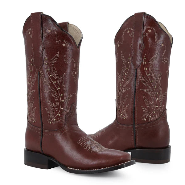 Bota vaquera para dama de piel modelo Cayena