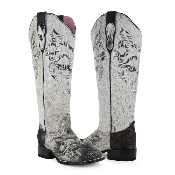 Bota vaquera para dama de piel modelo Alma