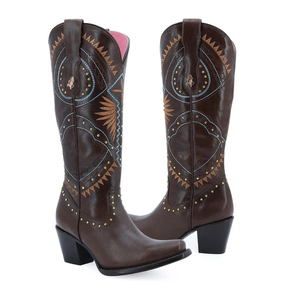 Bota vaquera para dama de piel modelo Cheyenne