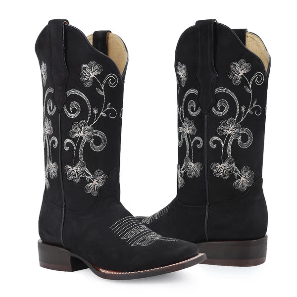 Bota vaquera para dama de piel modelo Castilla