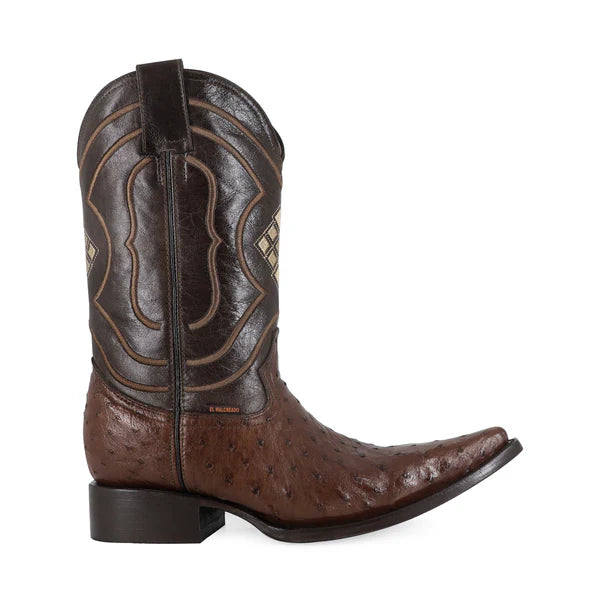 Bota Vaquera Chihuahua Avestruz Cafe