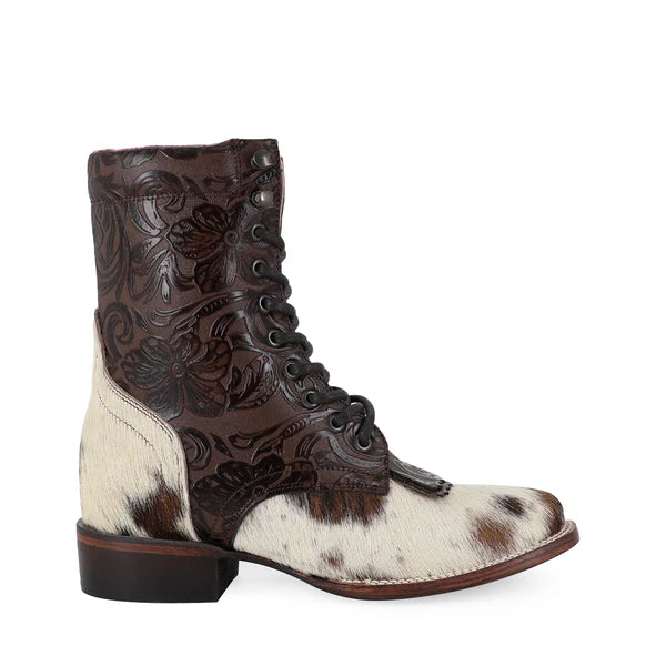 Bota Vaquera Para Dama de Piel Modelo Macarena