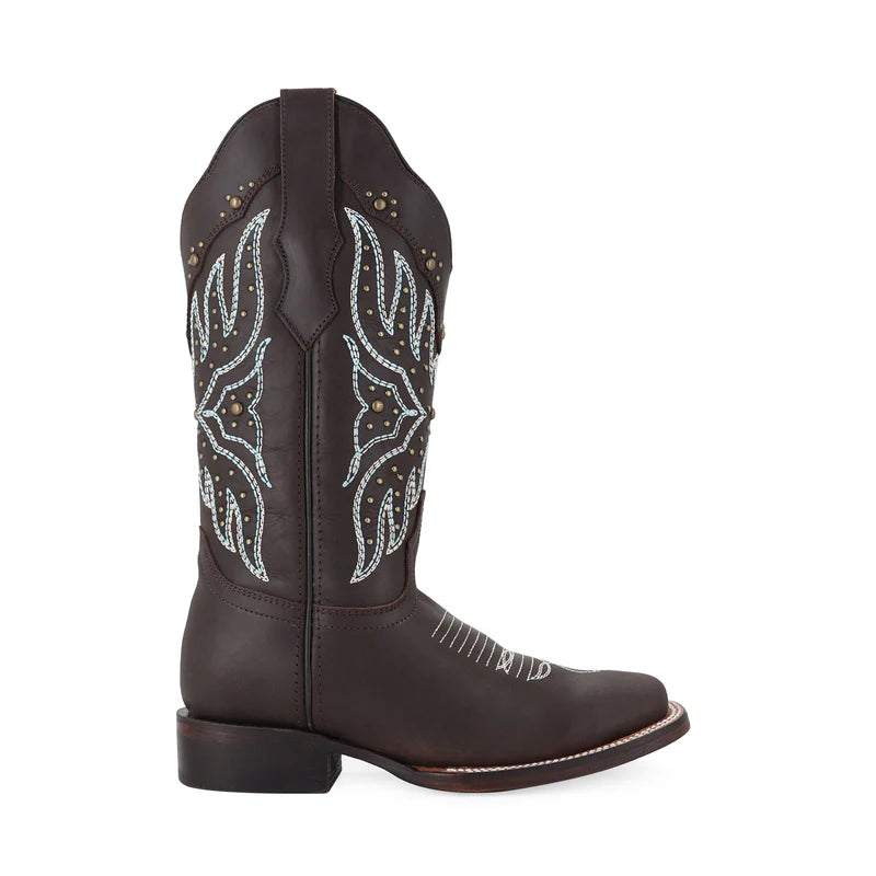 Bota vaquera para dama de piel modelo Maddy