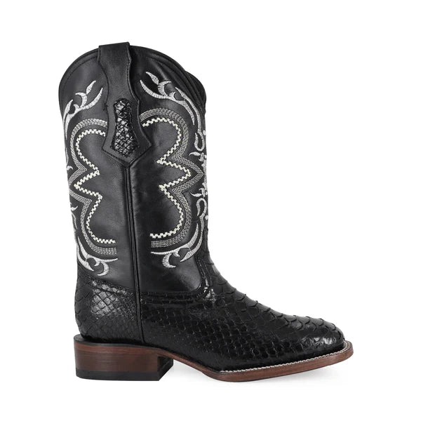 Bota Vaquera Bulldog Pata de Avestruz Negro