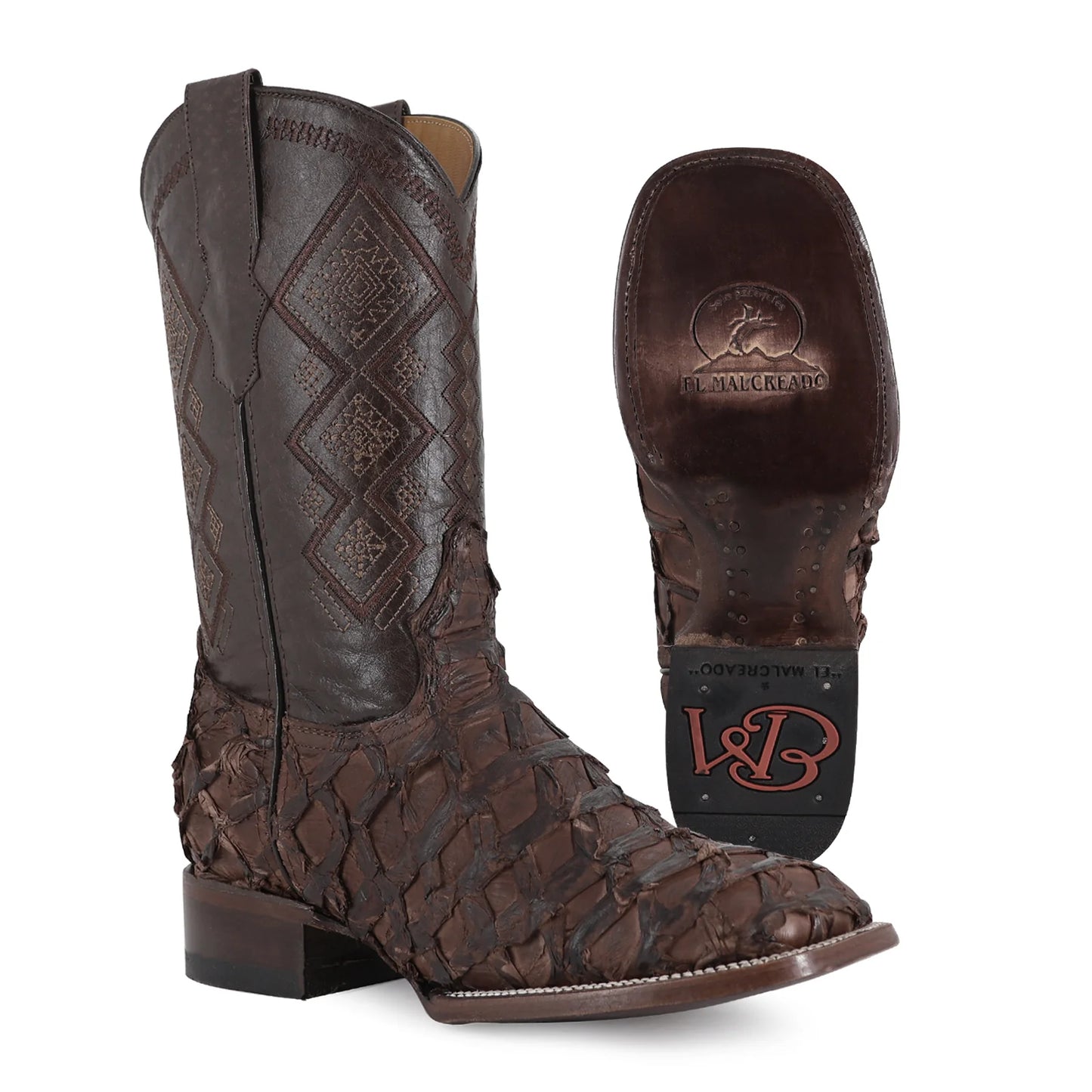 Bota Vaquera Bulldog Pescado Nobuck Cafe