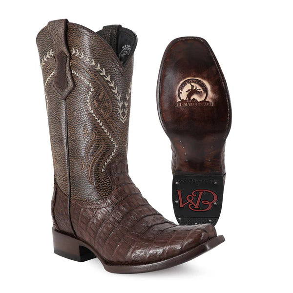 Bota Vaquera Dubai Cocodrilo Cola Cafe