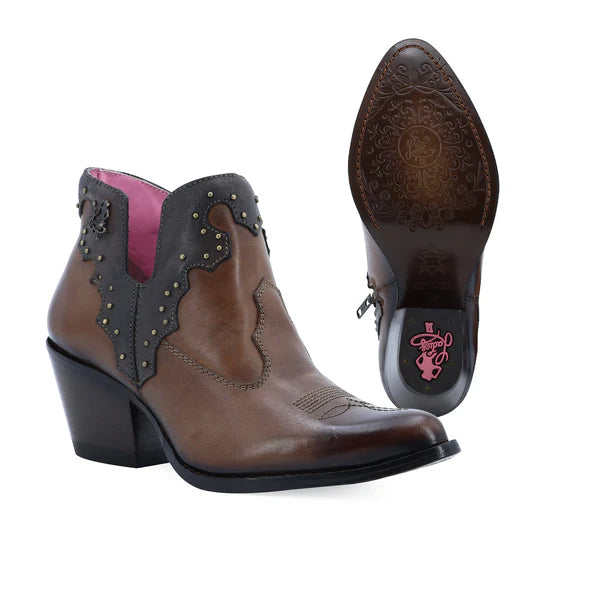 Botin Casual Para Dama de Piel Modelo Boston