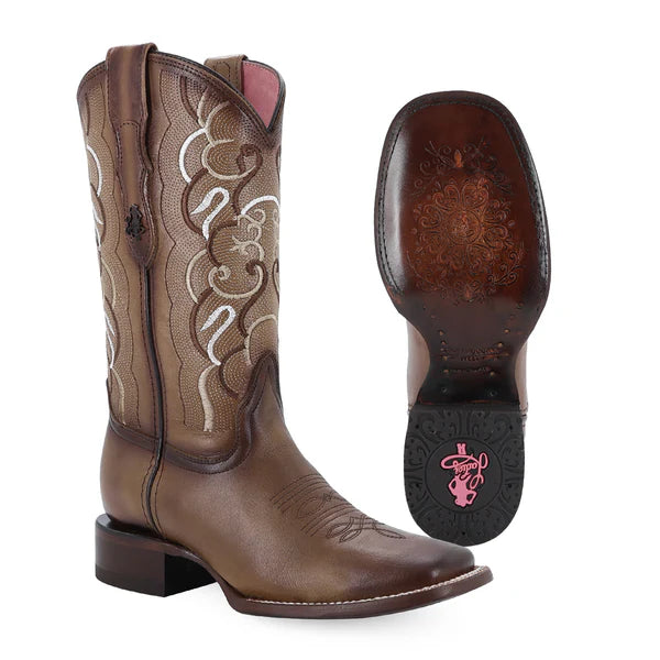 Bota vaquera para dama de piel modelo Milenia