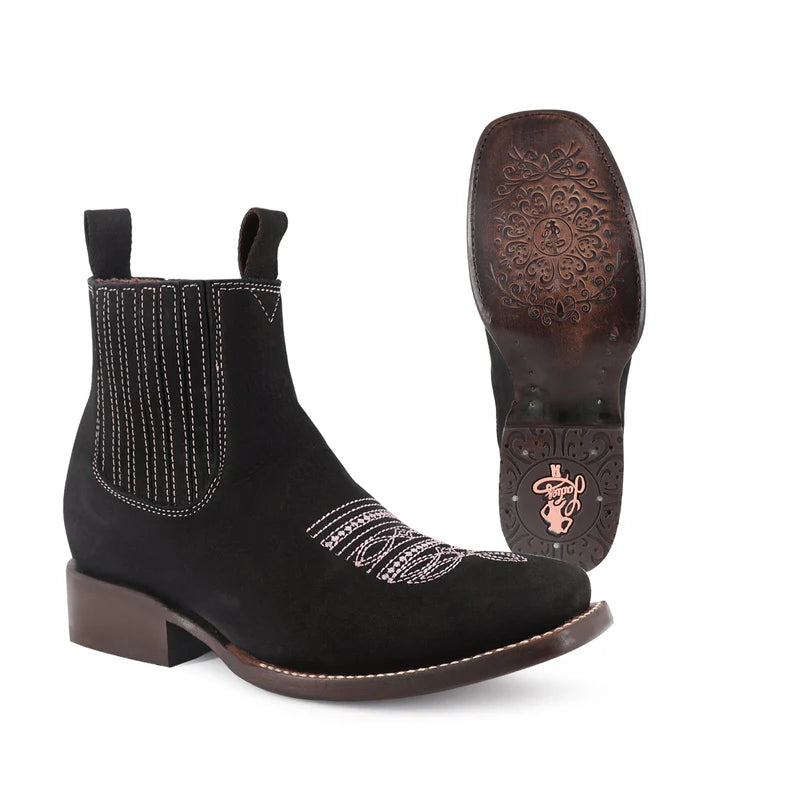Botin para dama de piel horma Bulldog