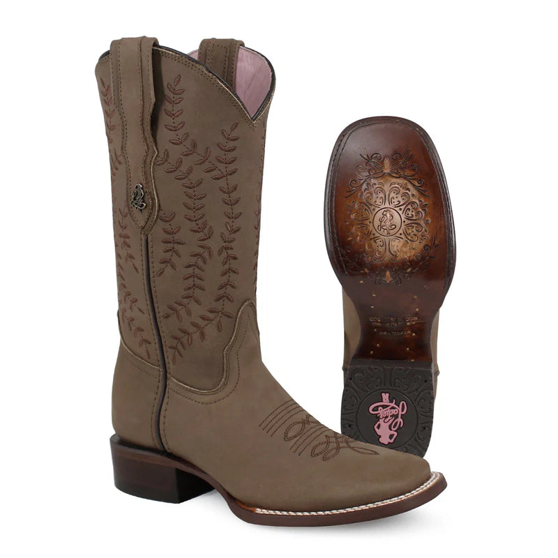 Bota vaquera para dama de piel modelo Orgullosa