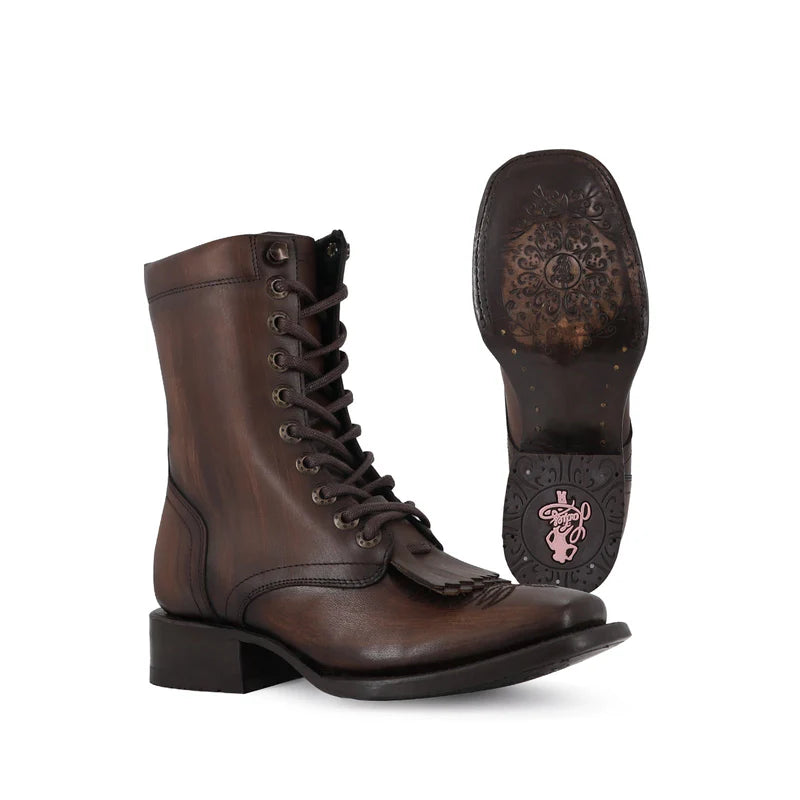 Bota vaquera para dama de piel modelo Sierra