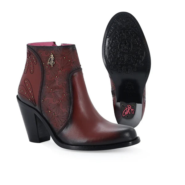 Botin Vaquero Para Dama de Piel Modelo Orlando